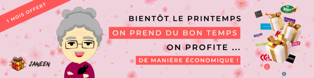 Offre de printemps Janeen